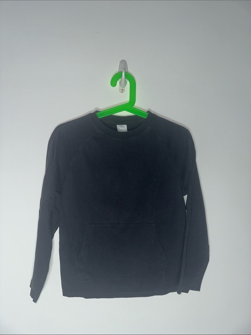 Zara Kids Solid Crewneck T-Shirt - Gray